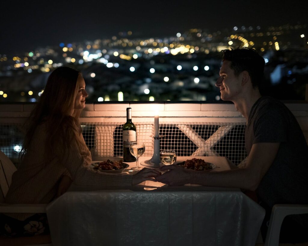 Man and Woman Dining