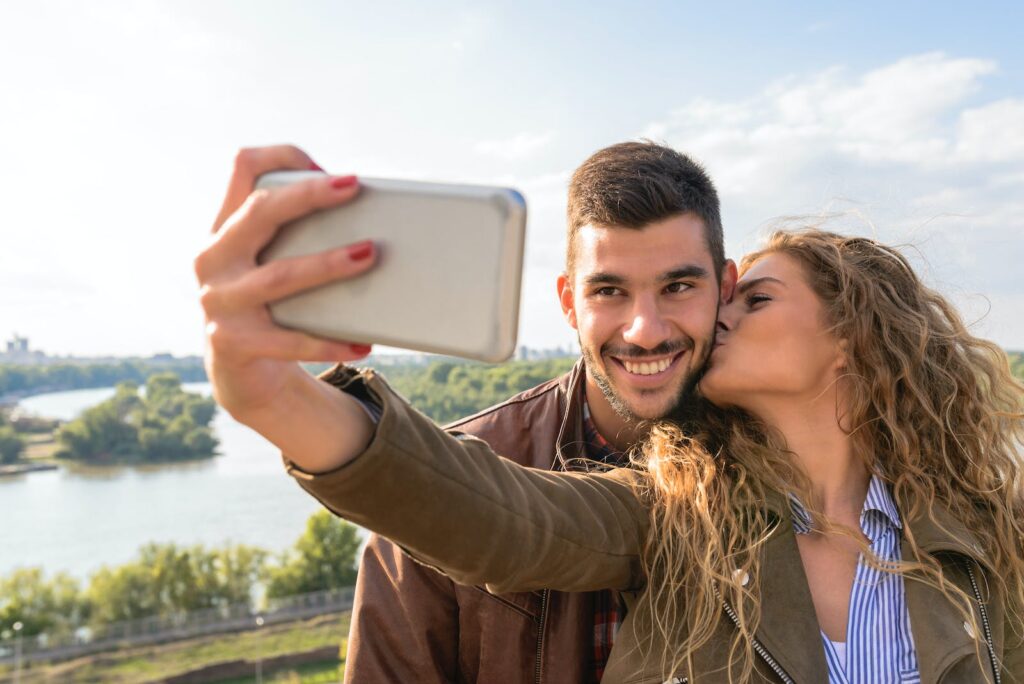 Couple Taking Picture